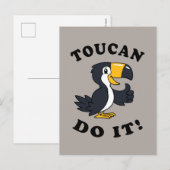 Toucan doet het briefkaart (Voorkant / Achterkant)