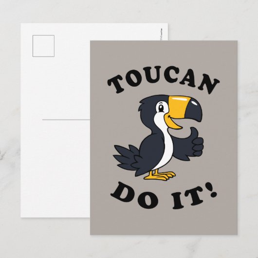 Toucan doet het briefkaart (Voorkant / Achterkant)