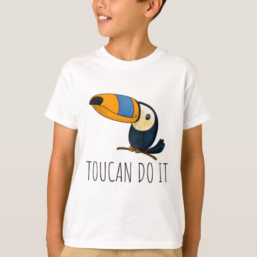 Toucan doet het, leuke grappige toucan voor kinder t-shirt (Voorkant)