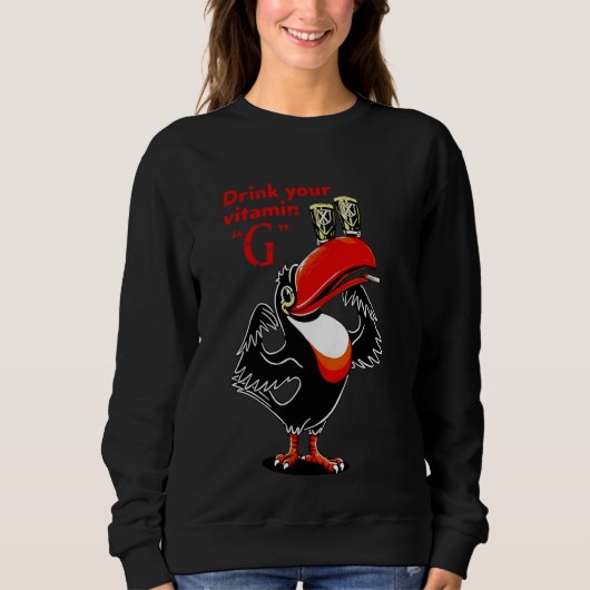 Toucan drinkt vitamine G Trui (Voorkant)