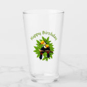 Toucan Duo Birthday Glas (Voorkant)