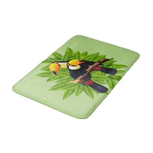 Toucan Duo Green Badmat (Gekanteld)