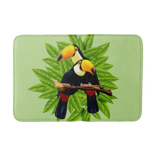 Toucan Duo Green Badmat (Voorkant)