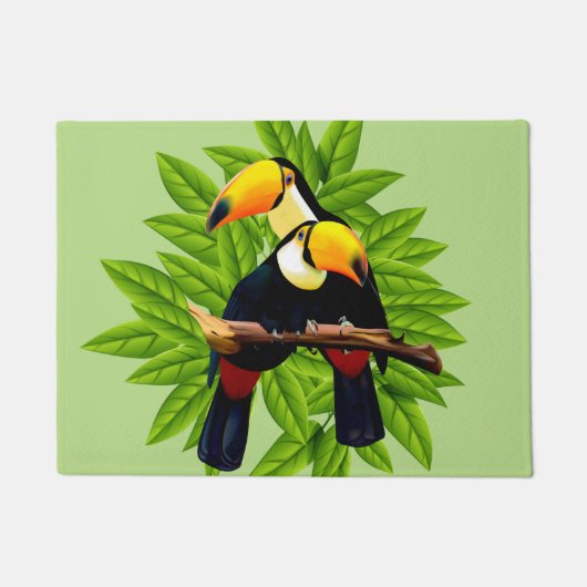 Toucan Duo Green Deurmat (Voorkant)