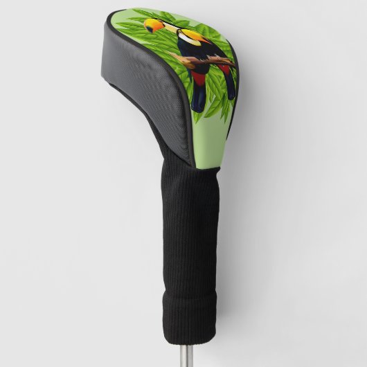 Toucan Duo Green Golfheadcover (Schuin)