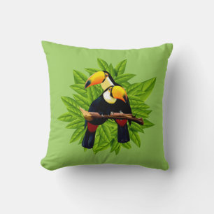 Toucan Duo Green Kussen