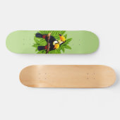 Toucan Duo Green Persoonlijk Skateboard (Horizontaal)