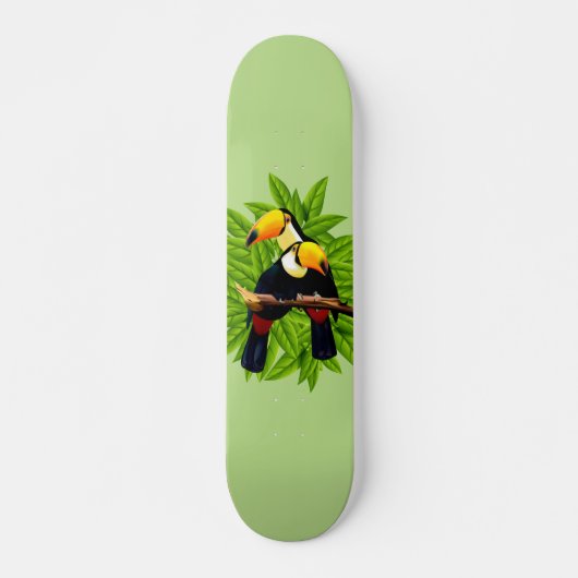 Toucan Duo Green Persoonlijk Skateboard (Voorkant)