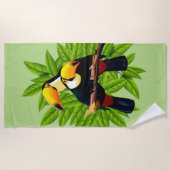 Toucan Duo Green Strandlaken (Voorkant)