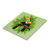 Toucan Duo Green Tegeltje (Zijkant)