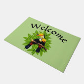 Toucan Duo Green Welkom Deurmat (Schuin)