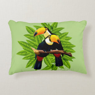 Toucan Duo Groen Accent Kussen