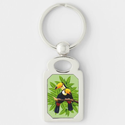 Toucan Duo Groen Sleutelhanger (Voorkant)