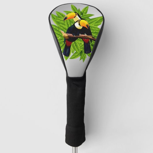 Toucan Duo Silver Golfheadcover (Voorkant)