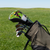 Toucan Duo Silver Golfheadcover (Insitu)