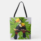 Toucan Duo Silver Tote Bag (Voorkant)