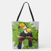 Toucan Duo Silver Tote Bag (Achterkant)