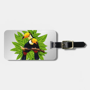 Toucan Duo Zilver Bagagelabel