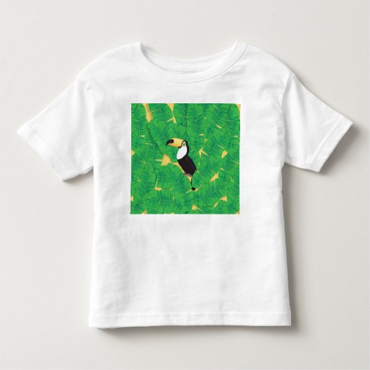 Toucan- en banaanbladeren kinder shirts (Voorkant)