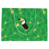 Toucan- en banaanbladeren large cadeautasje (Achterkant)