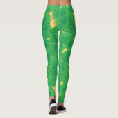 Toucan- en banaanbladeren leggings (Achterkant)