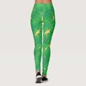 Toucan- en banaanbladeren leggings (Achterkant)