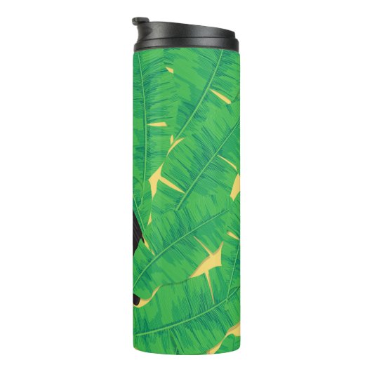 Toucan- en banaanbladeren thermosbeker (Geroteerd rechts)