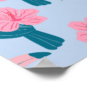 Toucan en hibiscus poster (Hoek)