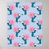 Toucan en hibiscus poster (Voorkant)