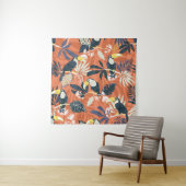 toucan en oerwoud naadloos patroon wandkleed (In situ)