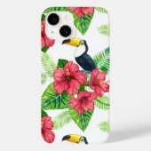 Toucan en tropical bouquet Case-Mate iPhone case (Achterkant)