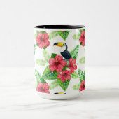 Toucan en tropical bouquet mok (Midden)