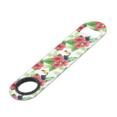 Toucan en tropical bouquet speed flessenopener (Achterkant Gekanteld)