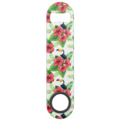 Toucan en tropical bouquet speed flessenopener (Voorkant)