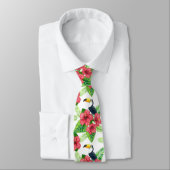 Toucan en tropical bouquet stropdas (Gebonden)