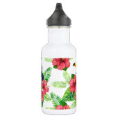 Toucan en tropical bouquet waterfles  (Rechts)