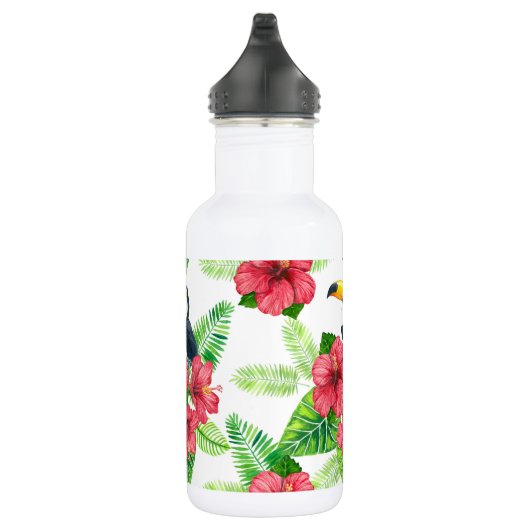 Toucan en tropical bouquet waterfles (Rechts)