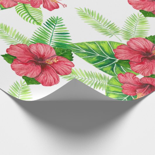 Toucan en tropical bouquet wrapting paper cadeaupapier (Hoek)