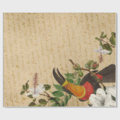  Toucan en tropische ventilator Cadeaupapier (Vlak)