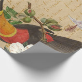  Toucan en tropische ventilator Cadeaupapier (Hoek)