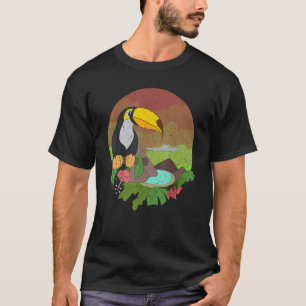 Toucan Exotic Bird Zoo Animal Wildlife Retro Touc T-shirt