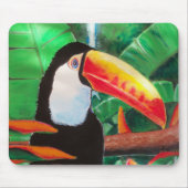 Toucan Exotic Oerwoud Bird Willife Muismat Art (Voorkant)