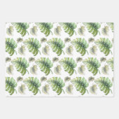 Toucan Exotische Monstera Waterverf Illustratie Inpakpapier Vel (Voorkant 2)