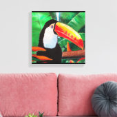 Toucan Exotische Wildlife Bird Wrapped Canvas Art (Insitu (Woonkamer))