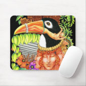 Toucan Fantasy Art Design Muismat (Met muis)