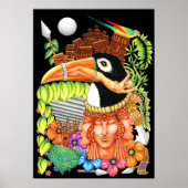 Toucan Fantasy Art Design Poster (Voorkant)