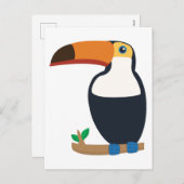 Toucan Feestdagenkaart (Voorkant / Achterkant)