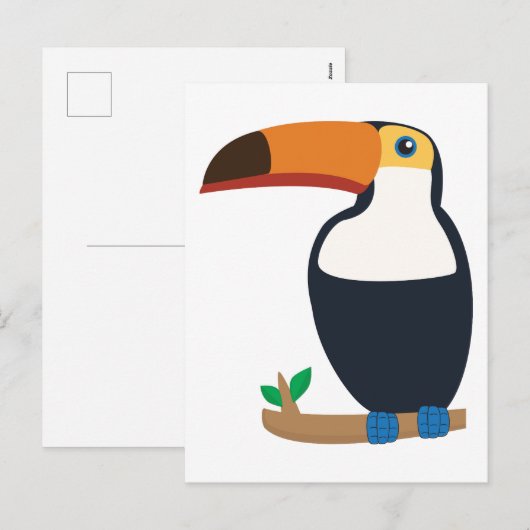 Toucan Feestdagenkaart (Voorkant / Achterkant)