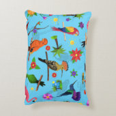 Toucan Flamingo and Arara Seamless Birds Pattern Accent Kussen (Achterkant (Verticaal))