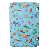 Toucan Flamingo and Arara Seamless Birds Pattern Badmat (Voorkant Verticaal)
